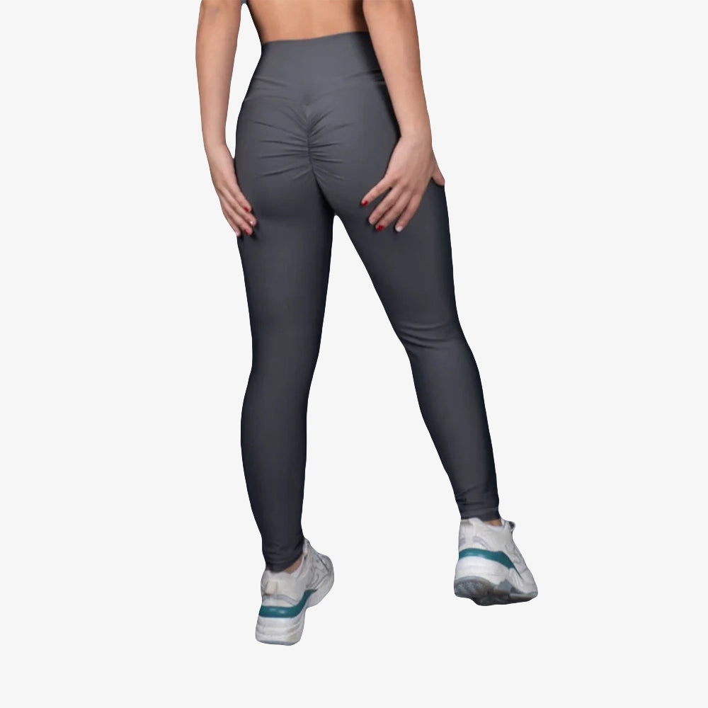 LEGGINS PUSH UP UNICOLOR - GRIS OSCURO - Tenfit - Ropa Deportiva